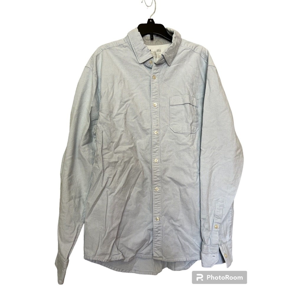 Under‎ Armour men’s button down blue striped size L